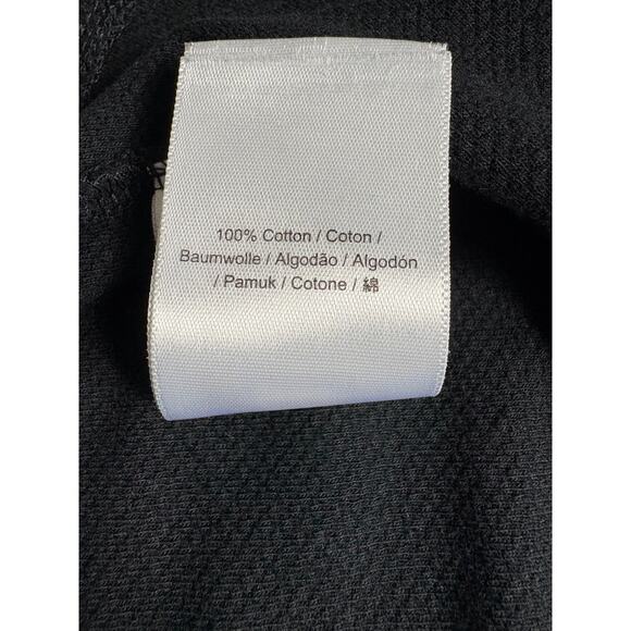 Fred Perry Funnel Neck Pique Polo Shirt Black Half Zip Neck Size XL Short Sleeve - Picture 7 of 9